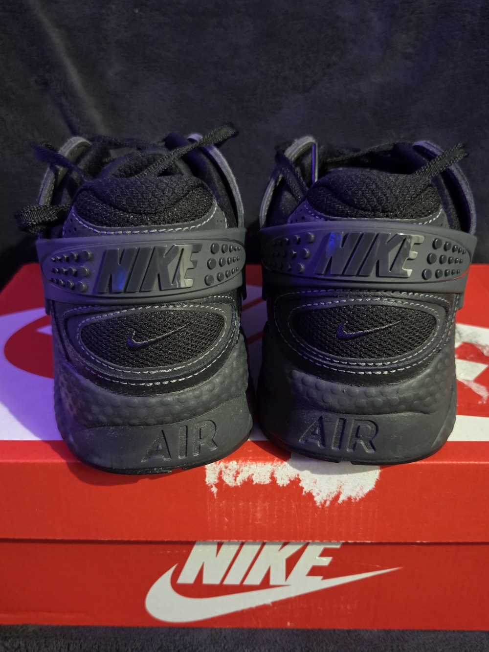 Nike Men's Air Huarache Runner Black Anthracite - 9.5 - Picture 6 of 8